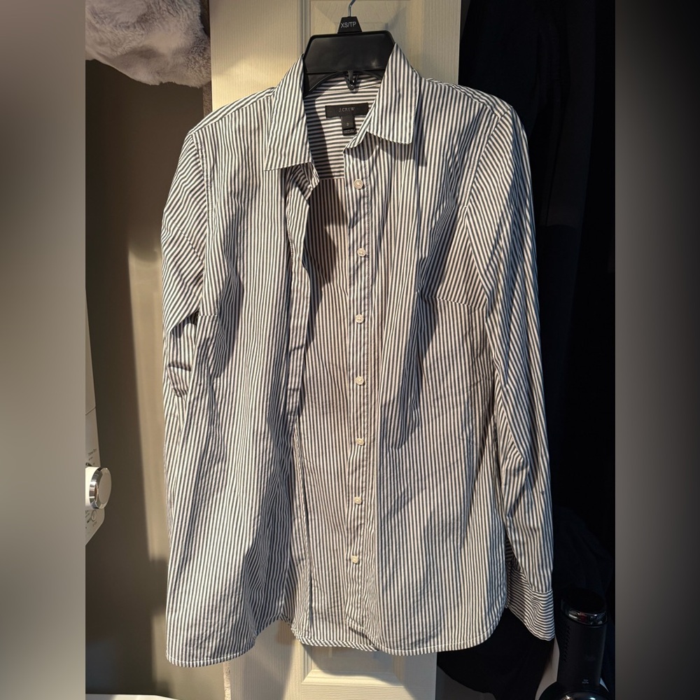 Classic Black and White Striped women's Shirt